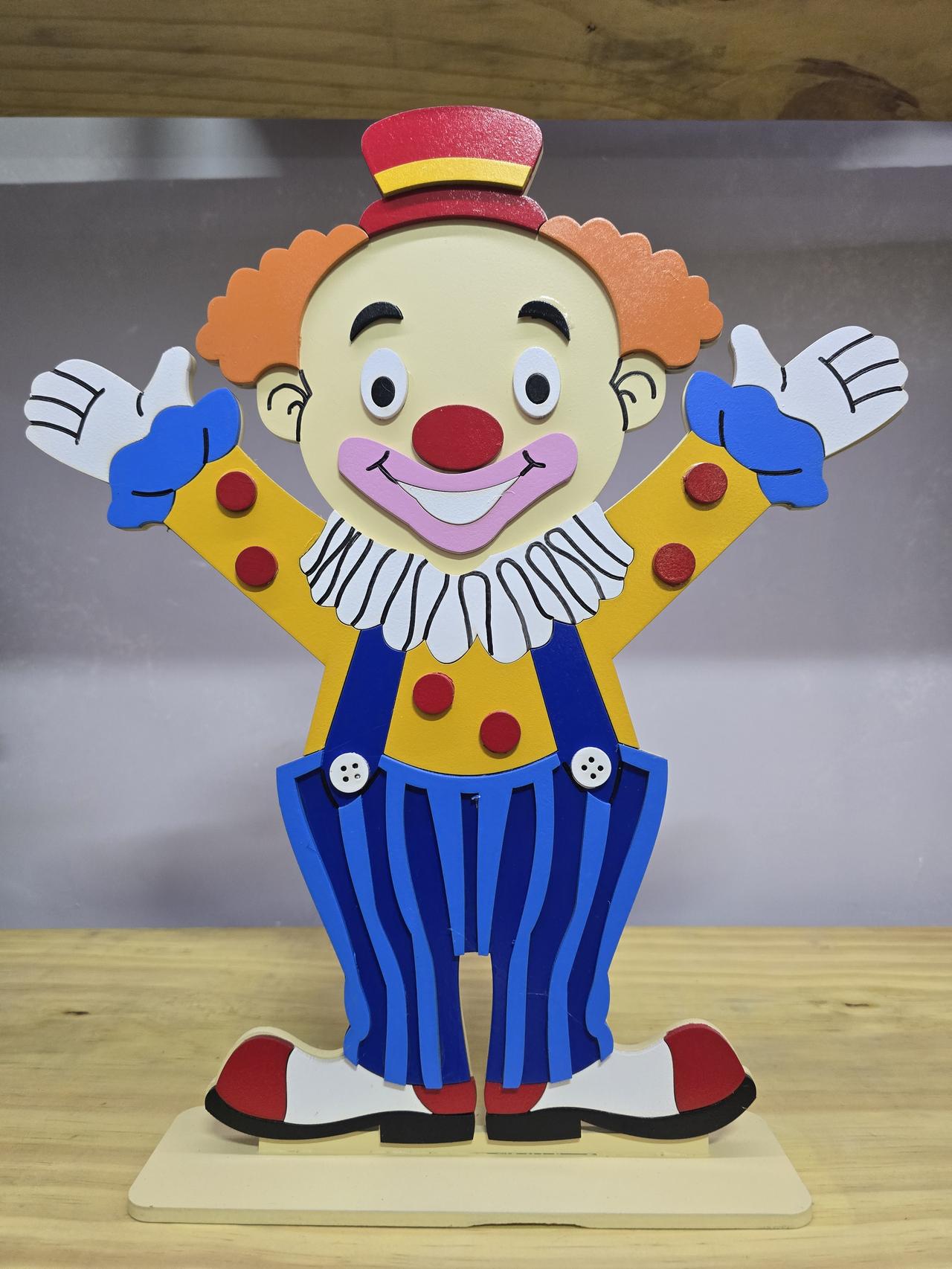 Display 3D Circo Palhaço - Pegue e Dekore