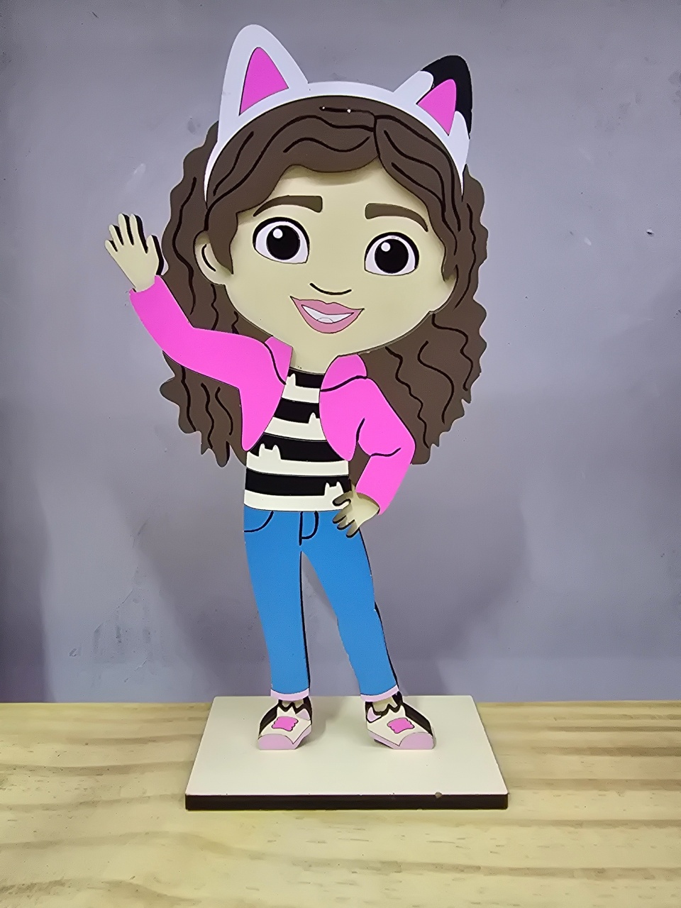Display 3D Personagem Gabby - Pegue e Dekore