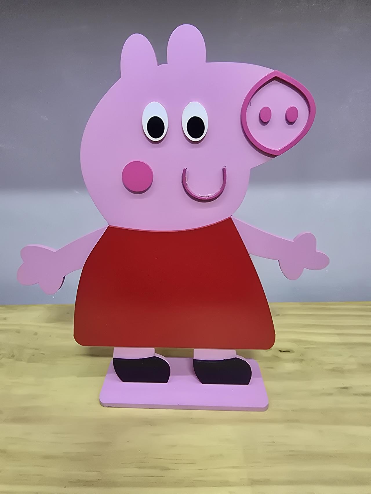 Display 3D Peppa Pig - Pegue e Dekore