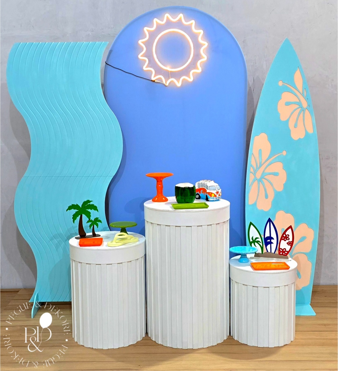 Kit Elegance Praia (K7868) - Coleção: Praia & Diversão - Pegue e Dekore