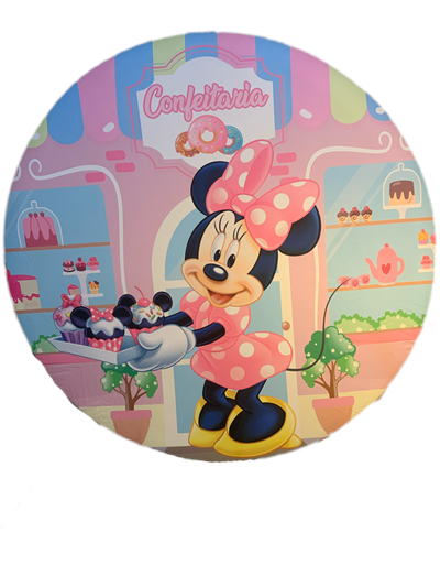 Painel Sublimado Minnei Confeiteira - Pegue e Dekore