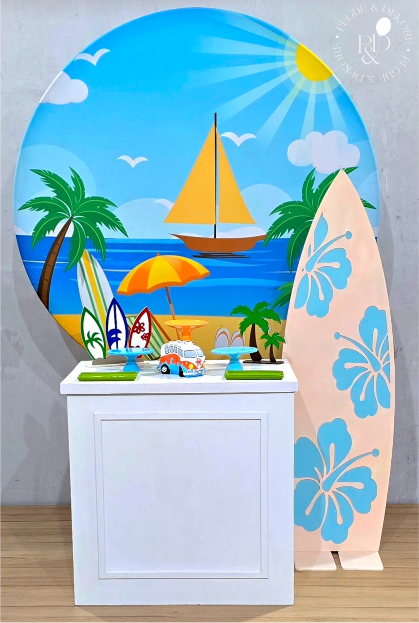 Kit Essencial Praia (K6629) - Coleção: Praia & Diversão - Pegue e Dekore