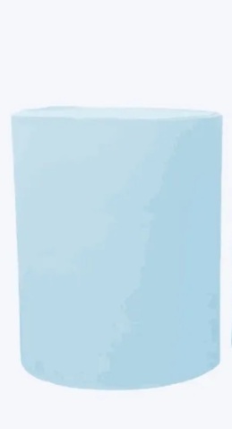 Capa de Cilindro Azul Bebê M - Pegue e Dekore