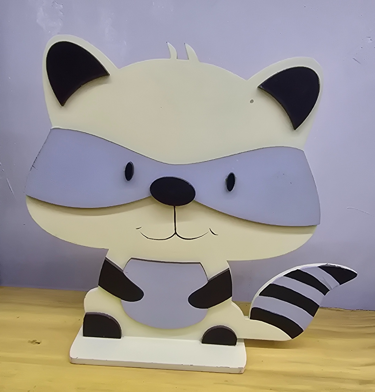 Display 3D Guaxinim - Pegue e Dekore