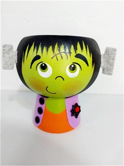 Cachepot Frankenstein Detalhado - Pegue e Dekore