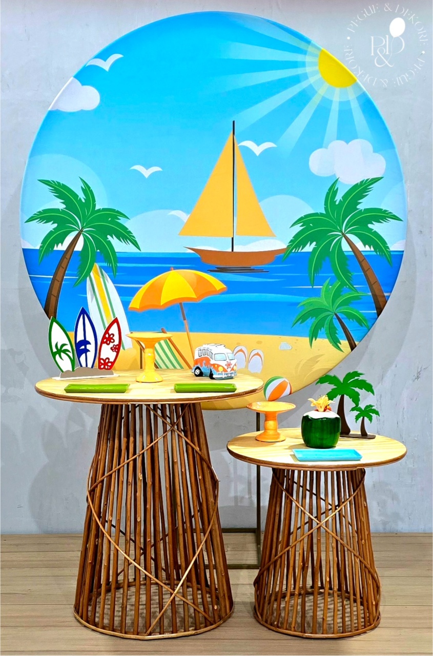 Kit Elegance Praia (K9766) - Coleção: Praia & Diversão - Pegue e Dekore