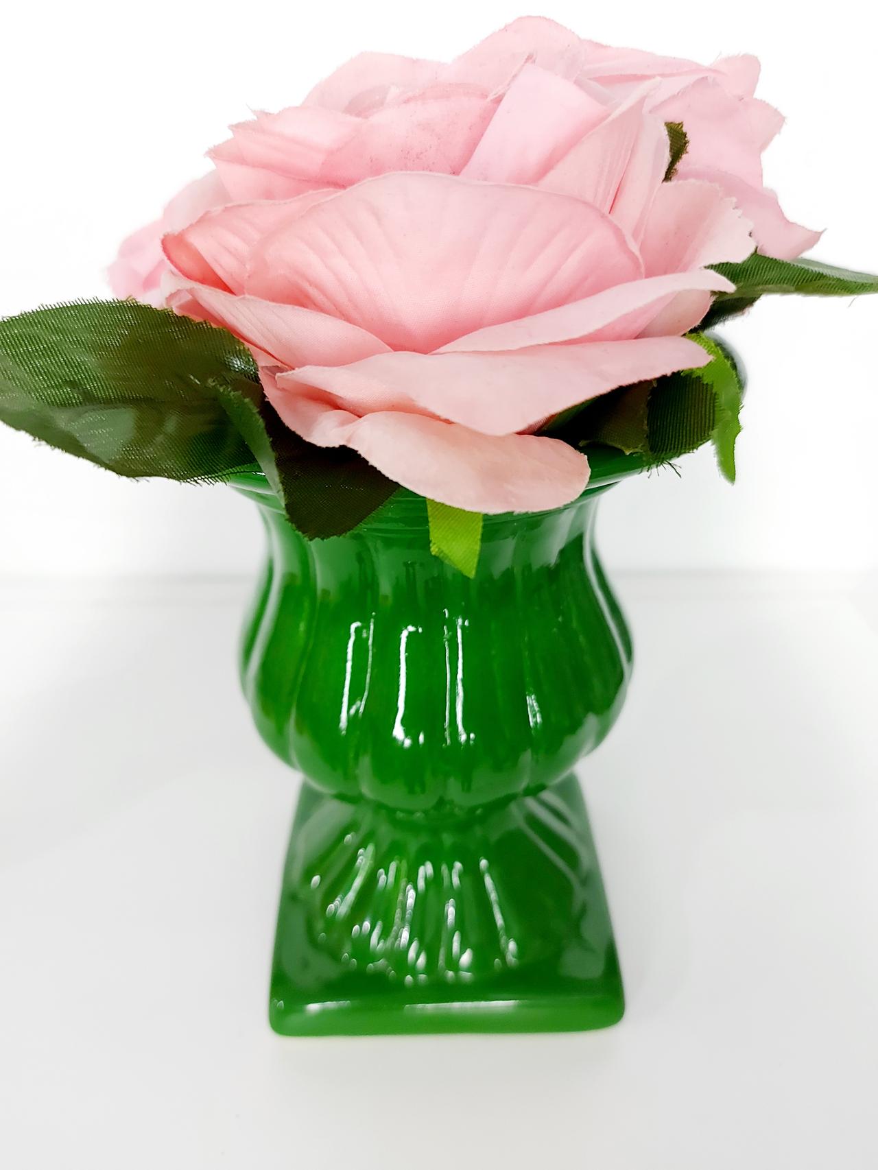 Vaso Grego M Verde Escuro - Pegue e Dekore