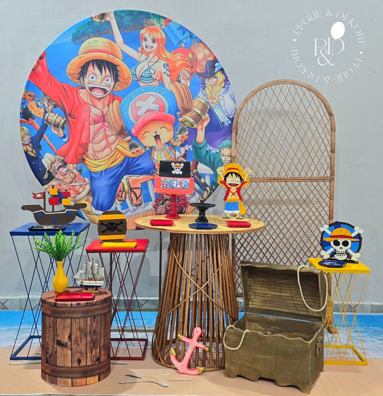 Kit Signature One Piece - Coleção: Aventuras Ao Mar  - Pegue e Dekore