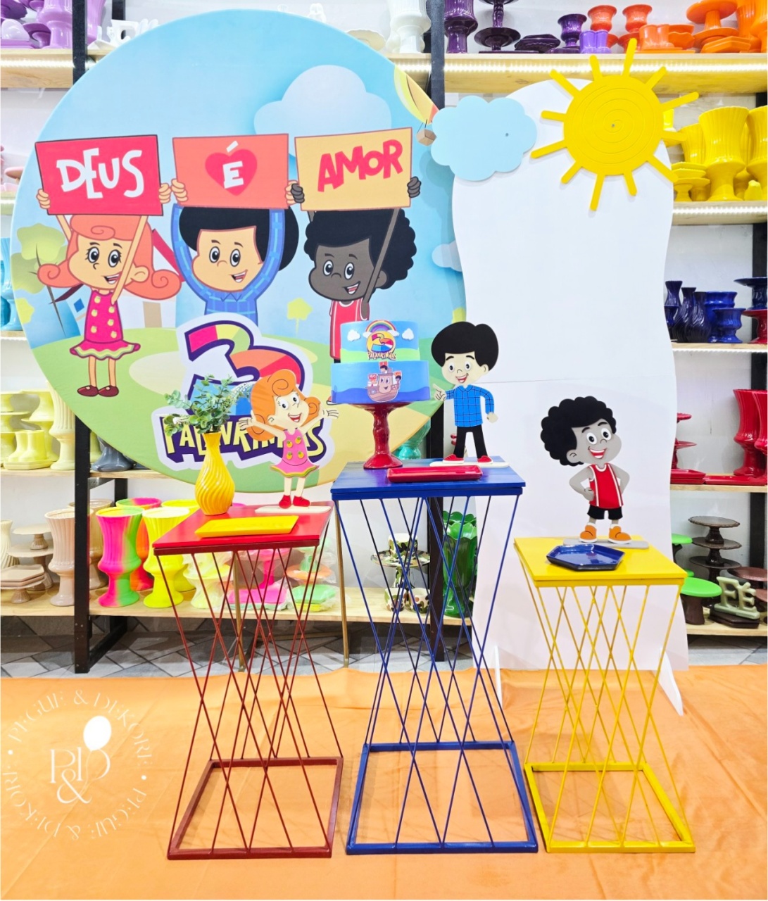 Kit Elegance Três Palavrinhas (K4364) - Coleção: Fé - Pegue e Dekore
