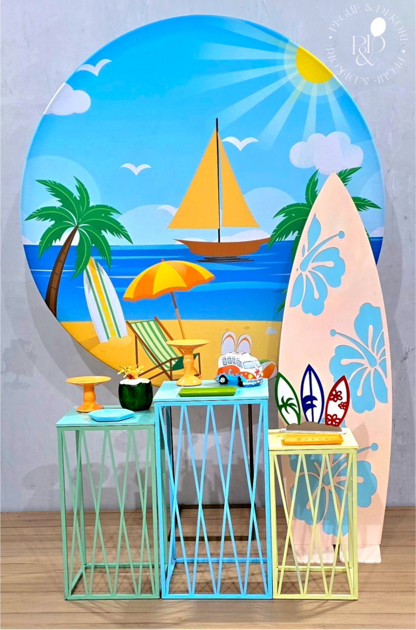 Kit Essencial Praia (K9793) - Coleção: Praia & Diversão - Pegue e Dekore
