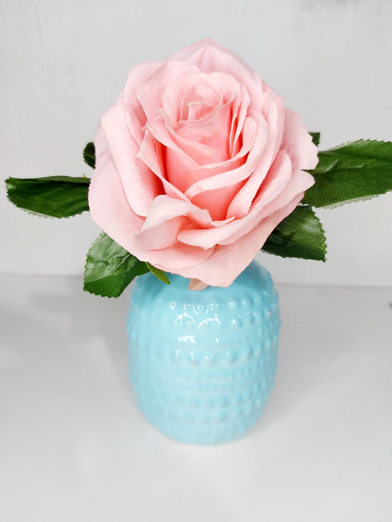 Vaso Bolinha P Azul Bebê - Pegue e Dekore