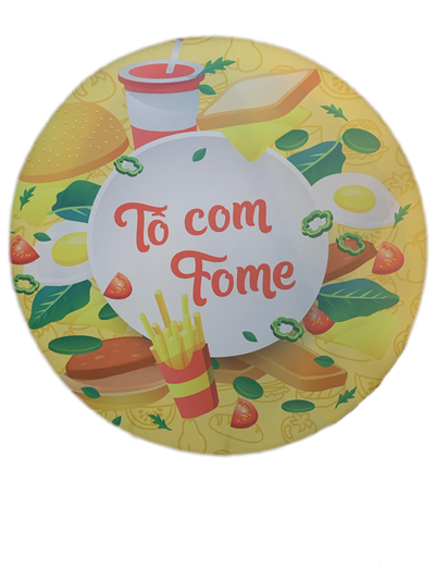 Painel Sublimado Tô Com Fome - Pegue e Dekore