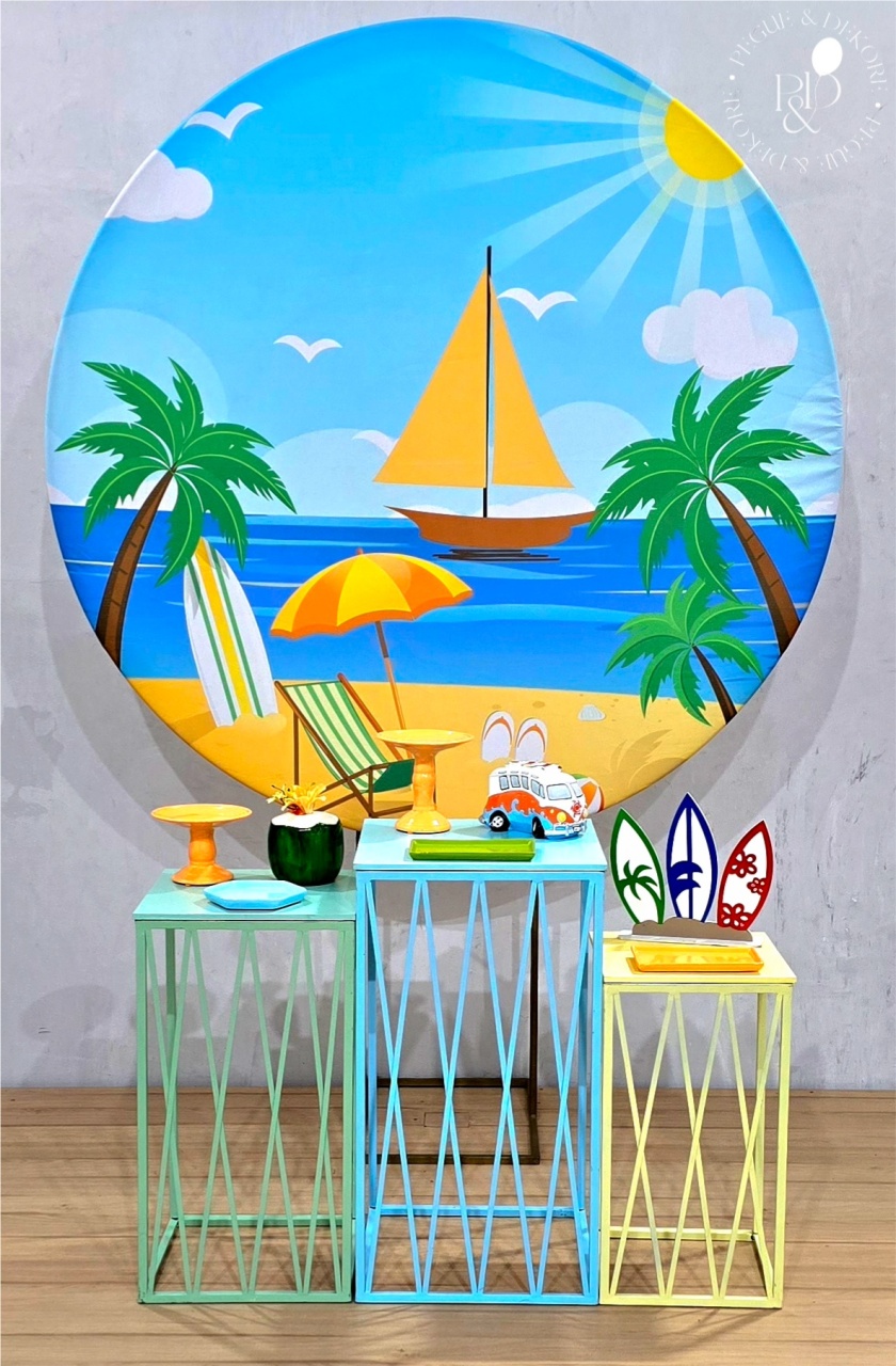Kit Essencial Praia (K2956) - Coleção: Praia & Diversão - Pegue e Dekore