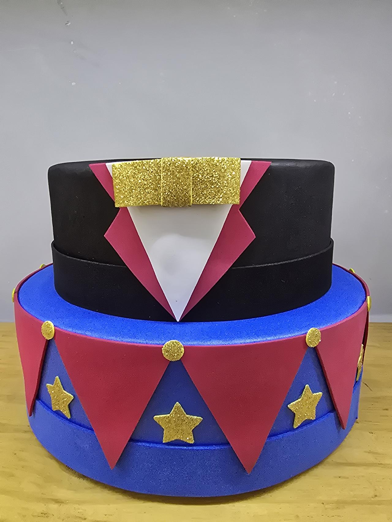 Bolo Fake Circo - Pegue e Dekore
