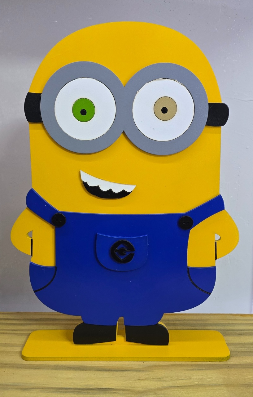 Display 3D Minions Mod.3 - Pegue e Dekore