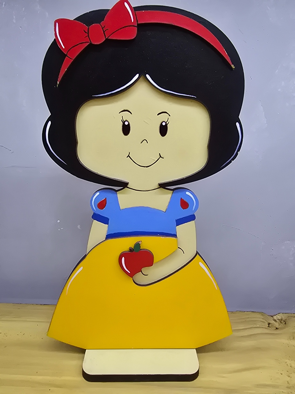 Display 3D Branca de Neve Cute - Pegue e Dekore