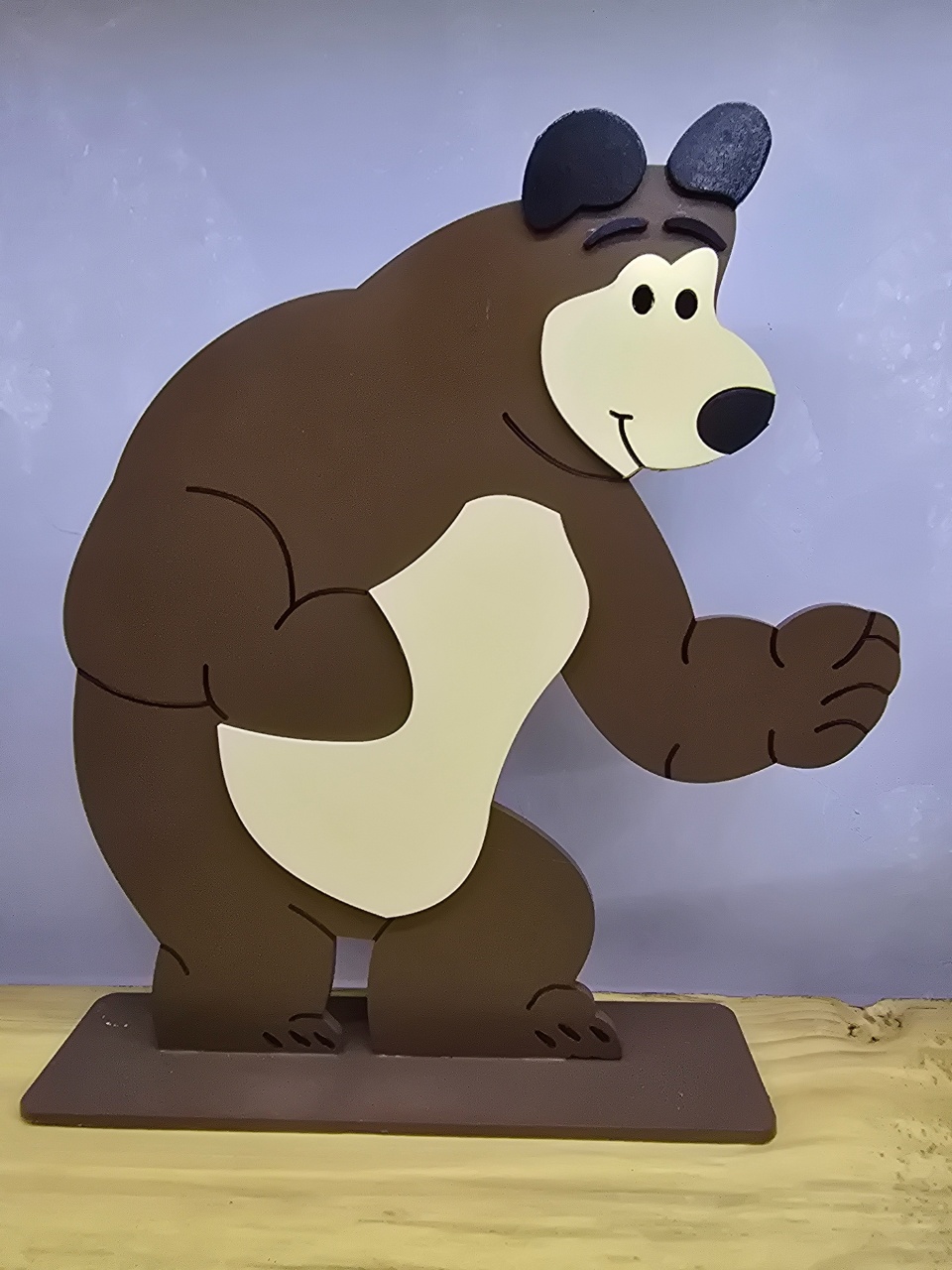 Display 3D Urso Masha - Pegue e Dekore