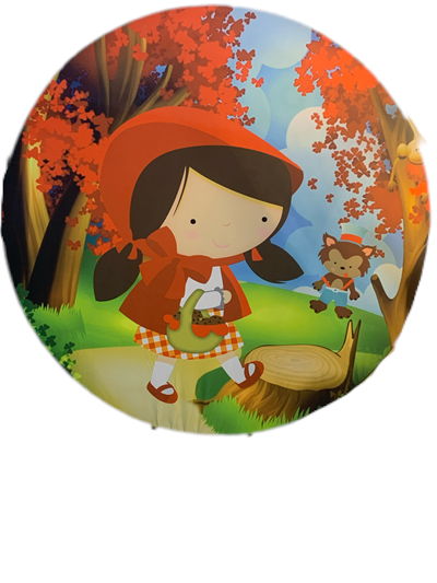 Painel Sublimado Chapeuzinho Vermelho - Pegue e Dekore