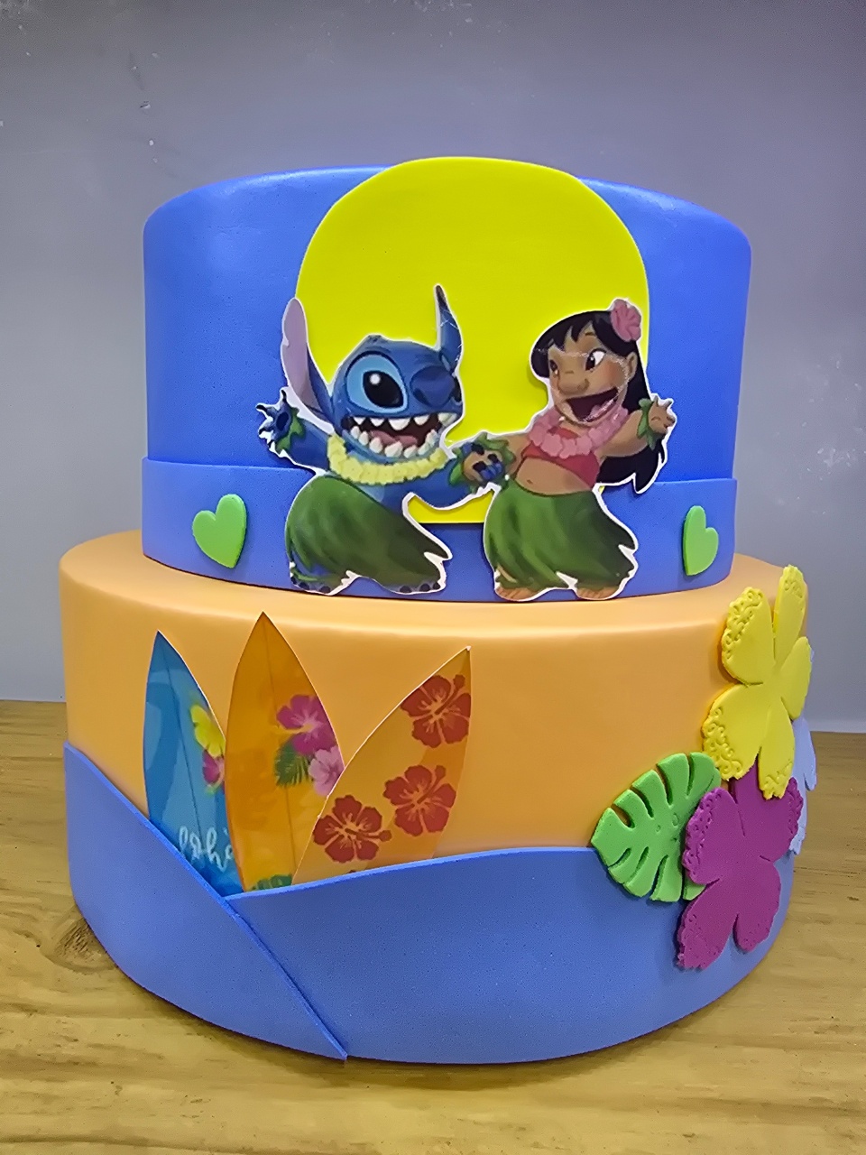 Bolo Fake Lilo Sticht  - Pegue e Dekore