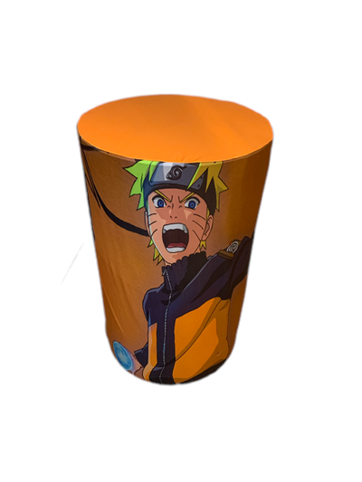 Capa de Cilindro Sublimada Naruto M - Pegue e Dekore