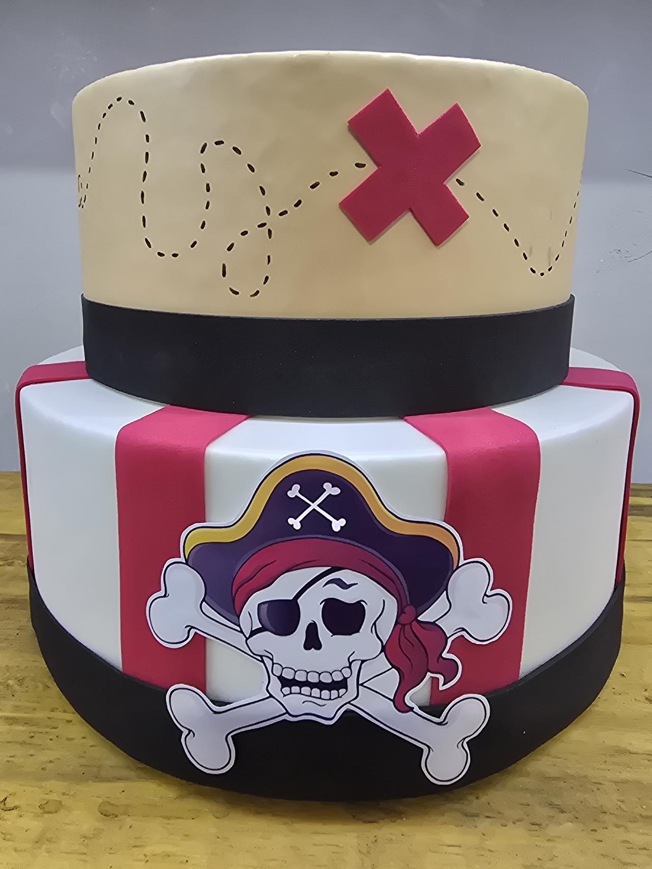 Bolo Fake Pirata - Pegue e Dekore