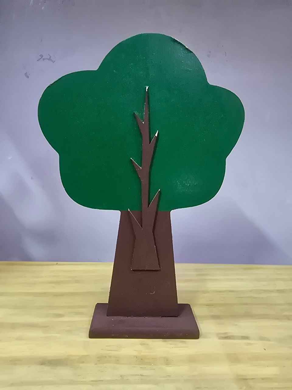 Display 3D Árvore Nuvem Verde - Pegue e Dekore