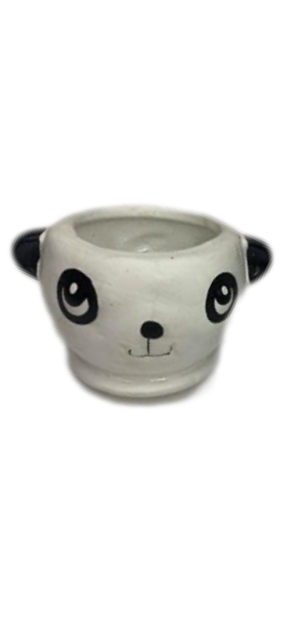 Vaso Cabeça Panda - Pegue e Dekore