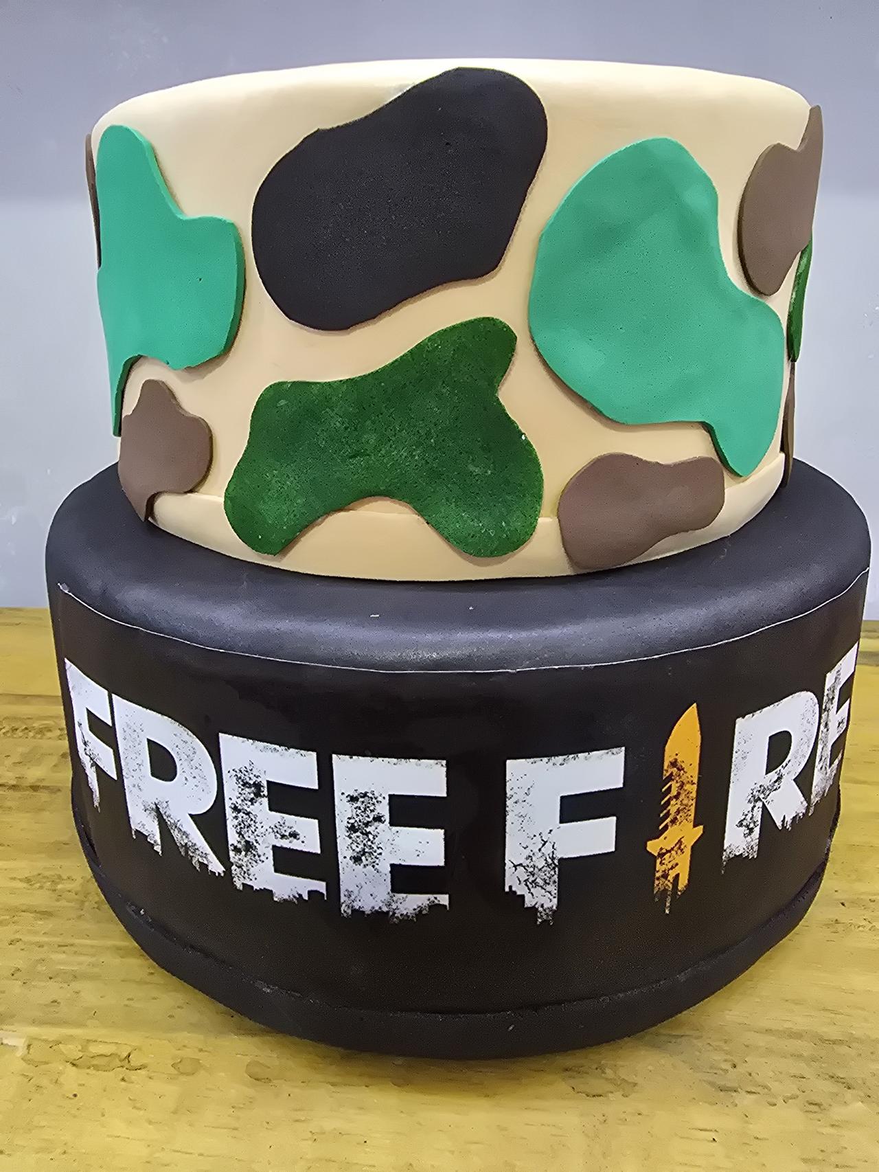 Bolo Fake Free Fire - Pegue e Dekore