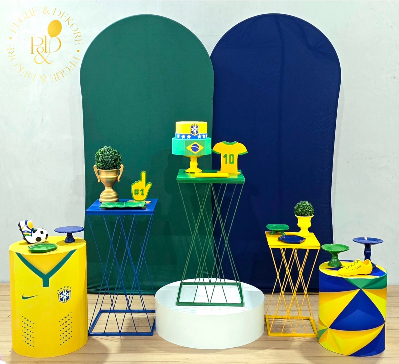 Kit Elegance Copa Brasil 3 - Coleção:futebol - Pegue e Dekore