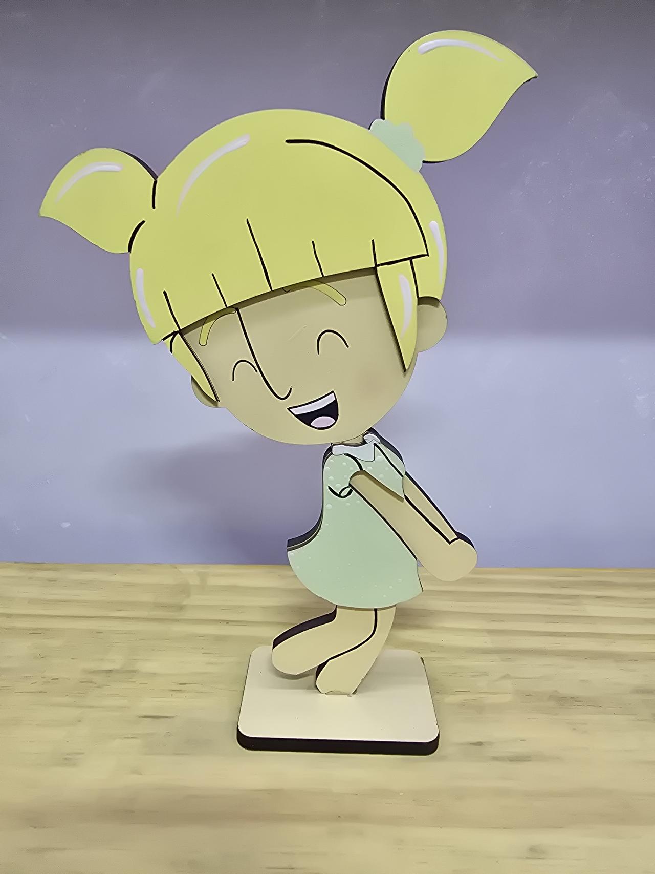 Display 3D Mundo Bita Lila - Pegue e Dekore