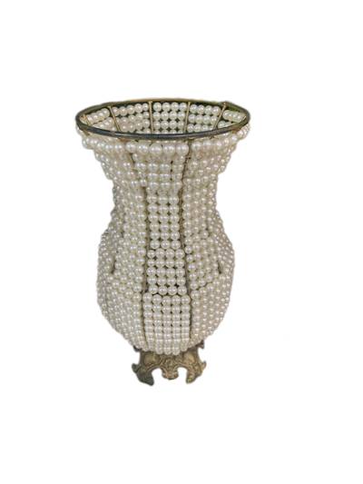 Vaso de Luxo Com Pérolas Grande - Pegue e Dekore