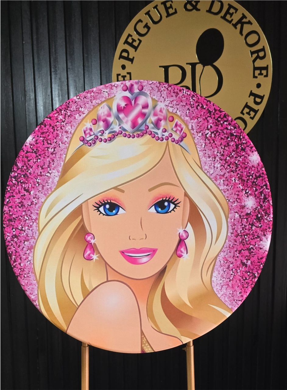 Mini Painel Barbie - Pegue e Dekore