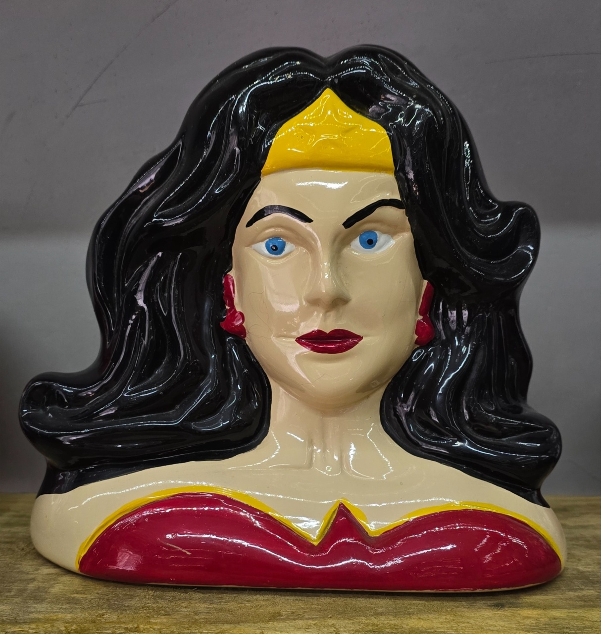 Cabeça Mulher Maravilha - Pegue e Dekore
