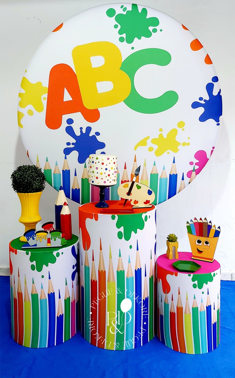 Kit Elegance Abc - Coleção:pequenas Passos - Pegue e Dekore