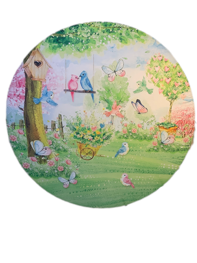 Painel Sublimado Jardim Encantado - Pegue e Dekore
