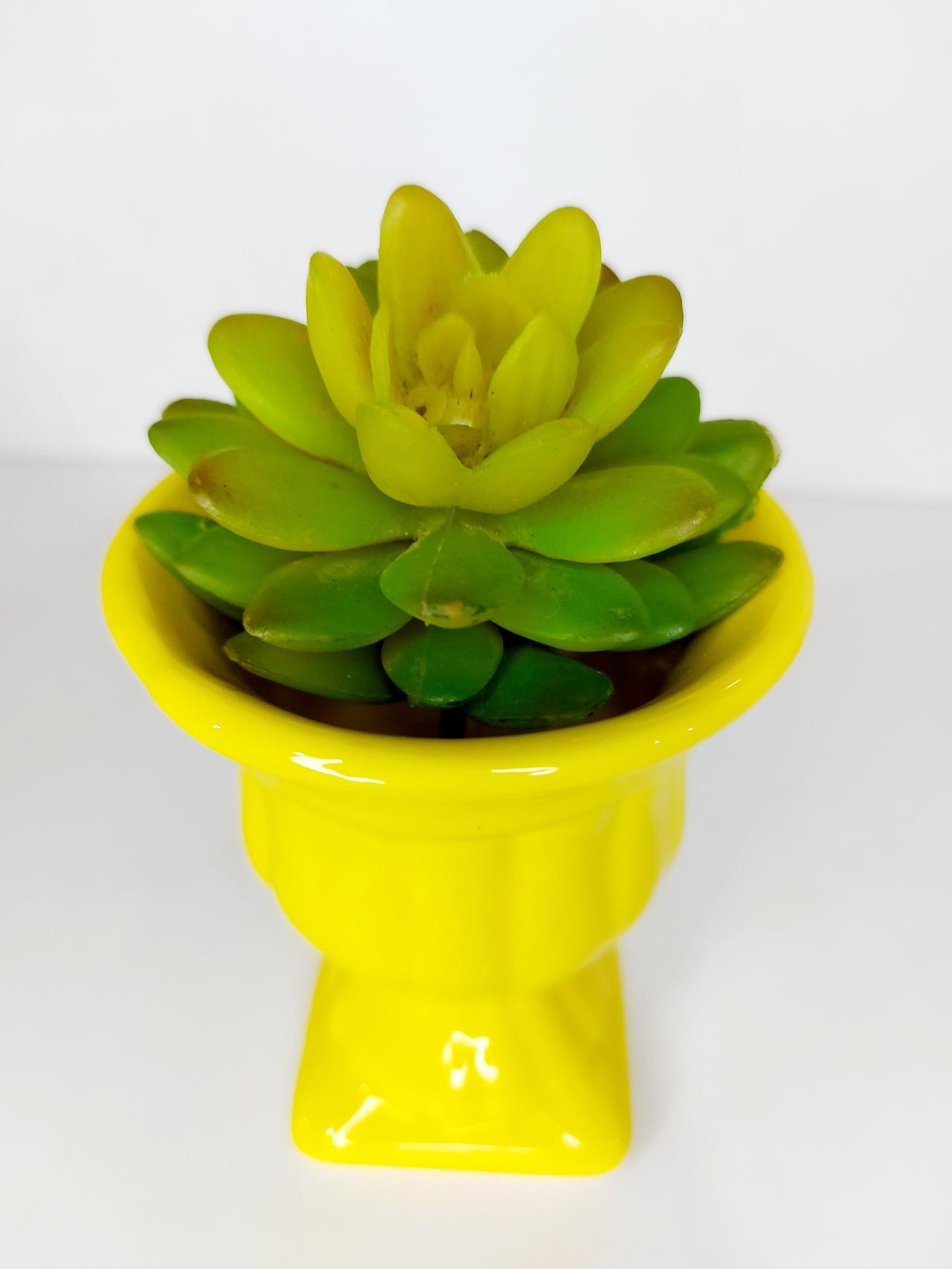 Vaso Greguinho Pp Amarelo Gema - Pegue e Dekore