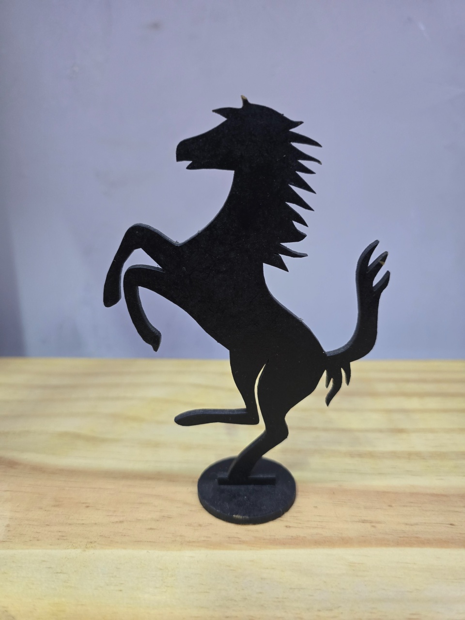 Display 3D Cavalo Preto P - Pegue e Dekore