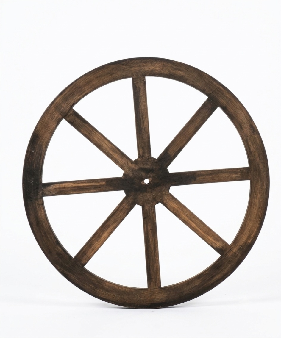 Roda de Carroça Rustica - Pegue e Dekore