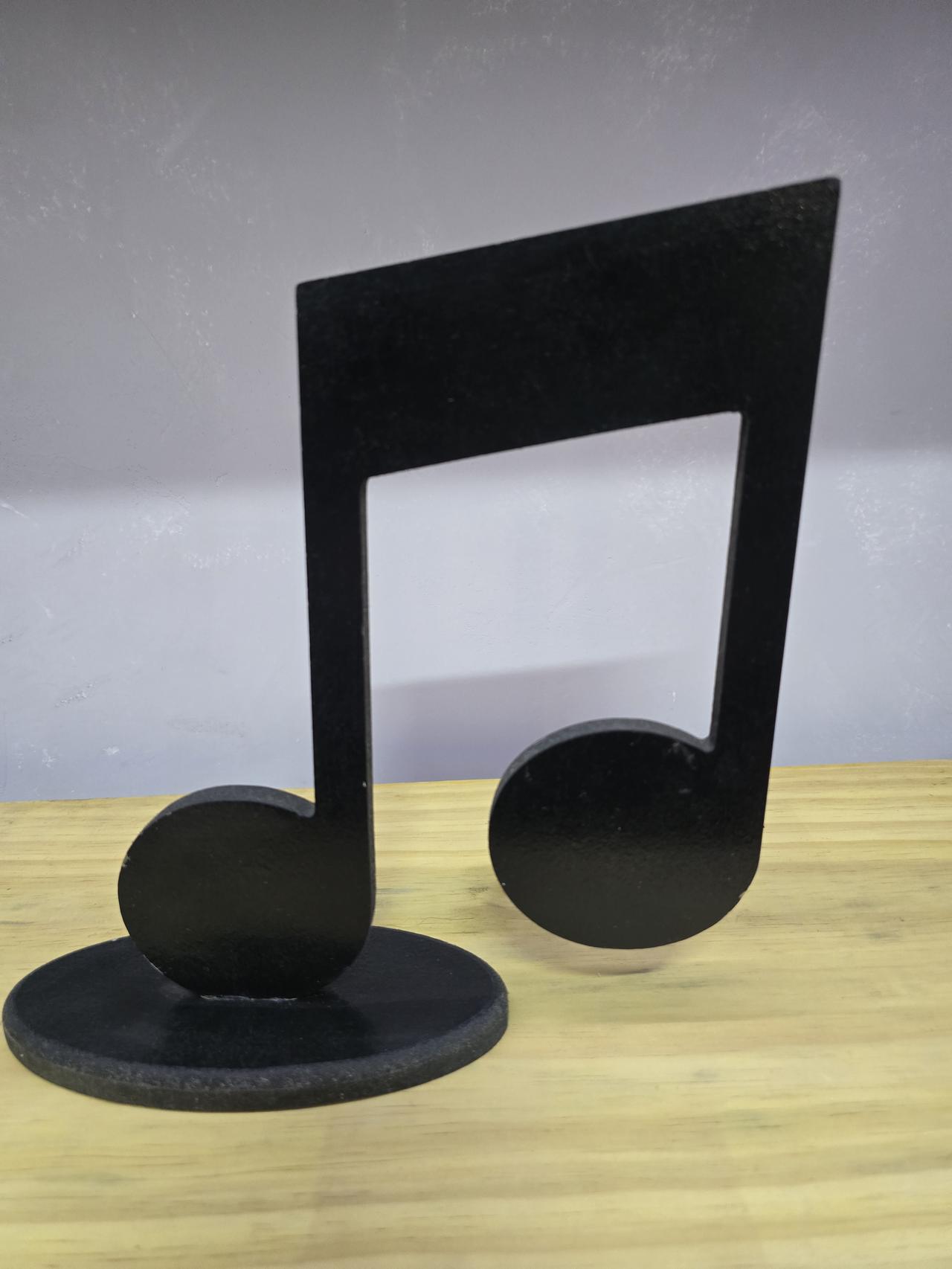 Display 3D Nota Musical  Mod.2 - Pegue e Dekore