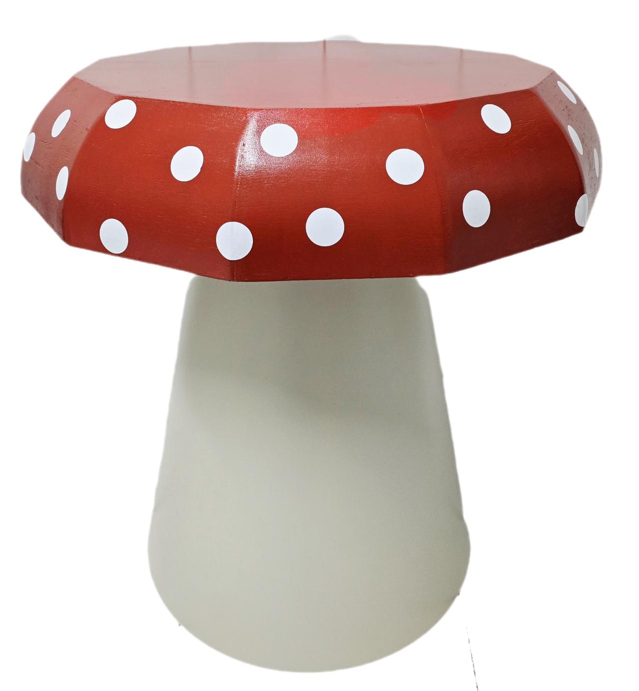 Mesa Cogumelo Vermelha G - Pegue e Dekore