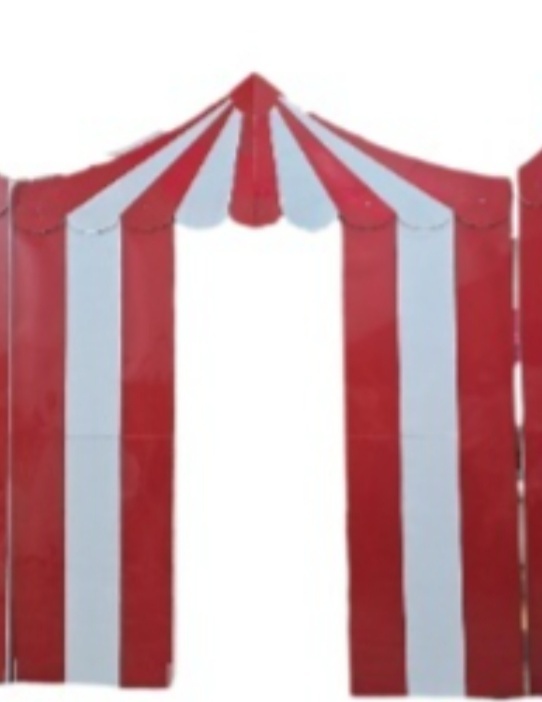 Painel Tenda Circo Vermelho Central - Pegue e Dekore