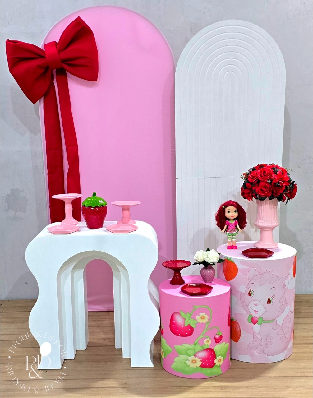 Kit Elegance Moranguinho (K4297) - Coleção:frutas - Pegue e Dekore