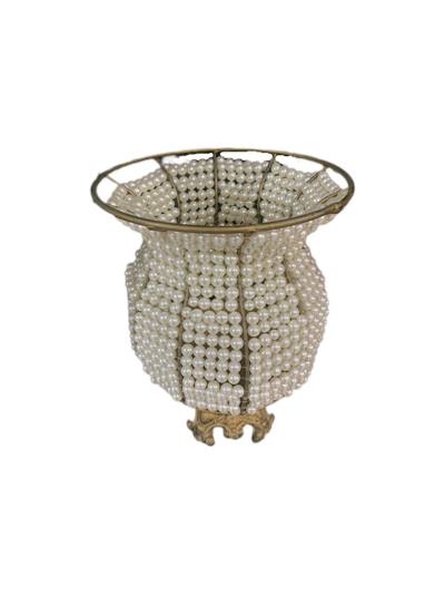 Vaso de Luxo Com Pérolas Médio - Pegue e Dekore