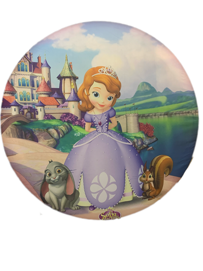 Painel Sublimado Princesa Sophia - Pegue e Dekore
