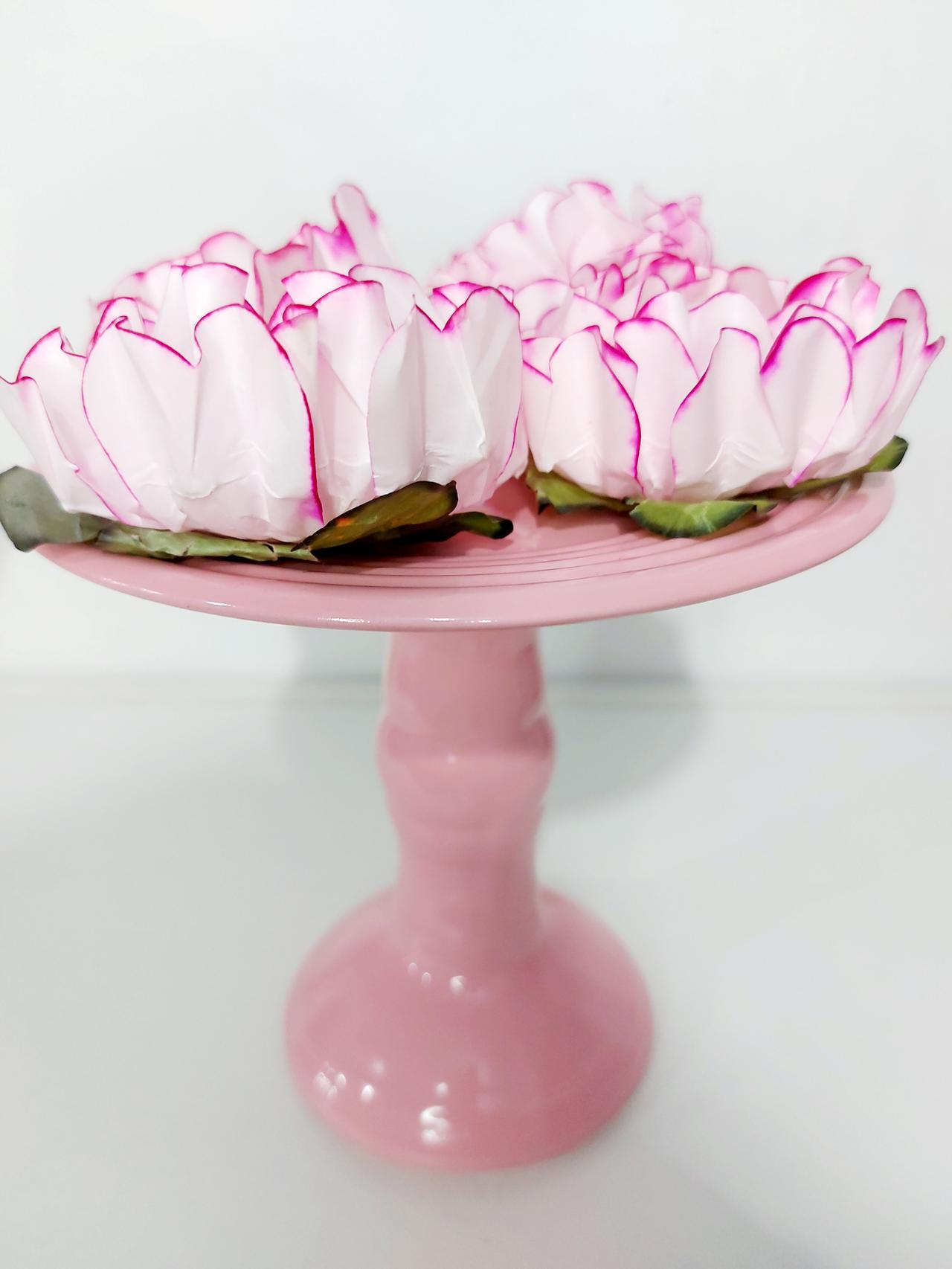 Boleira Romana P Alta Rosa Bebê - Pegue e Dekore