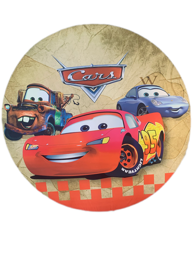 Painel Sublimado Carros Disney - Pegue e Dekore