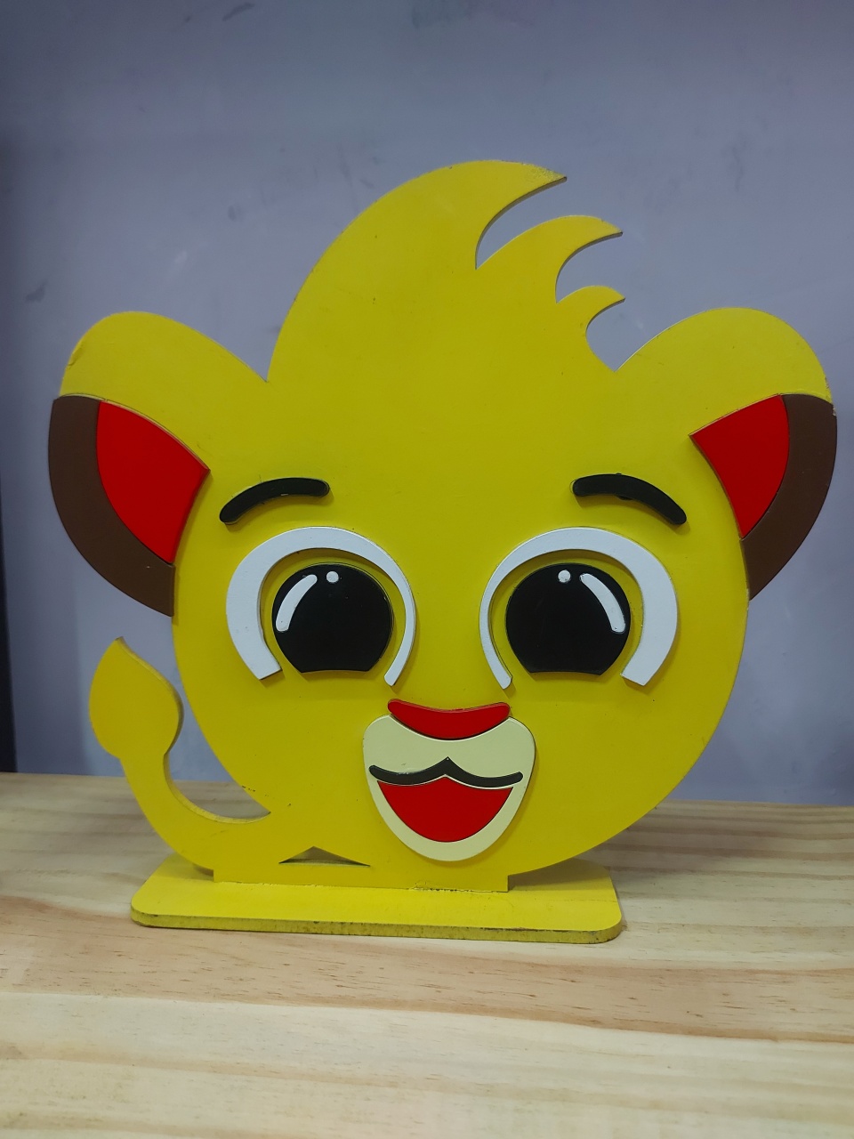 Display 3D Bolofofos Leão  - Pegue e Dekore