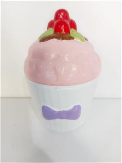 Cupcake Com Tampa Rosa Bebê - Pegue e Dekore