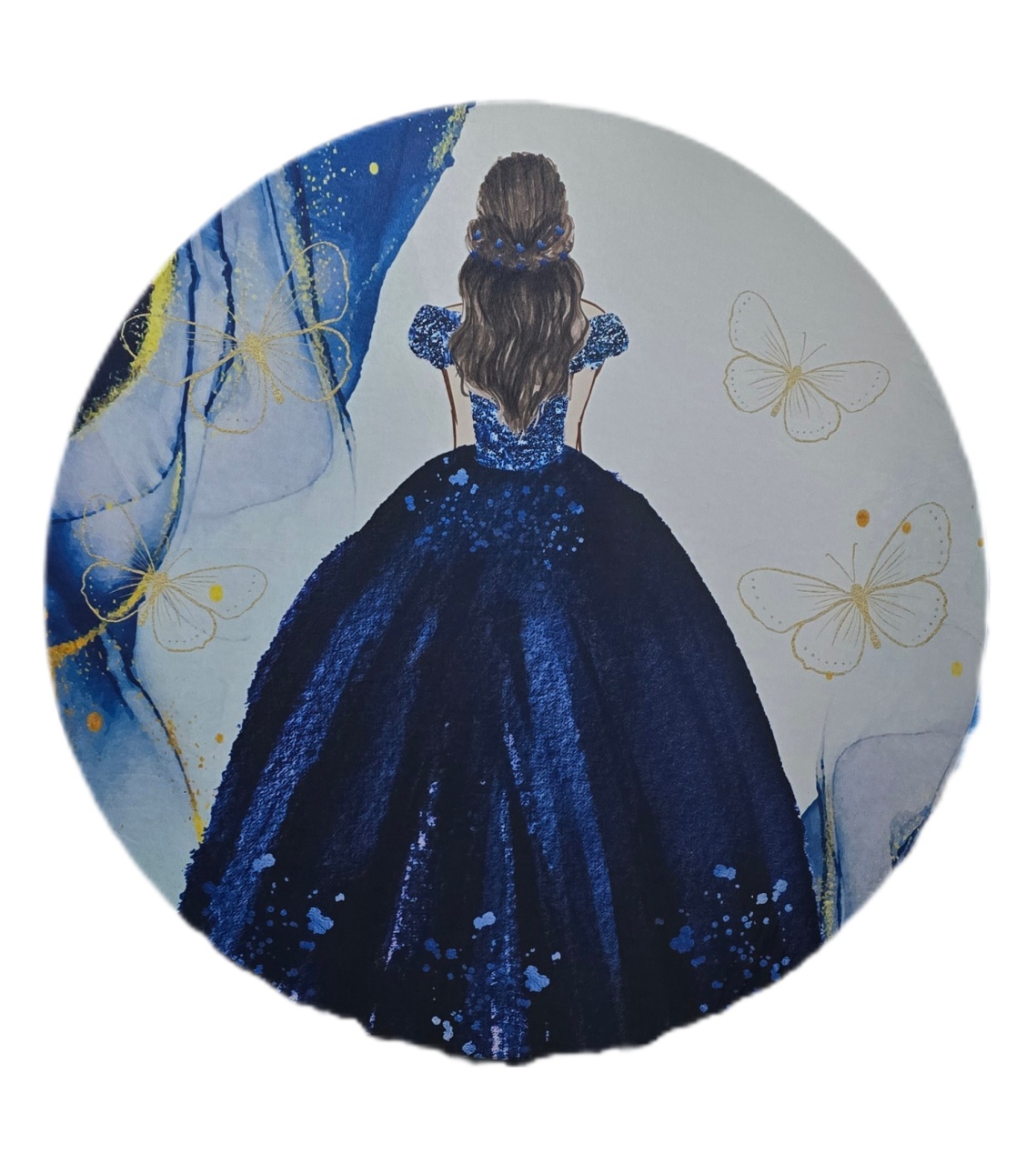 Painel Sublimado Debutante Azul Escuro - Pegue e Dekore