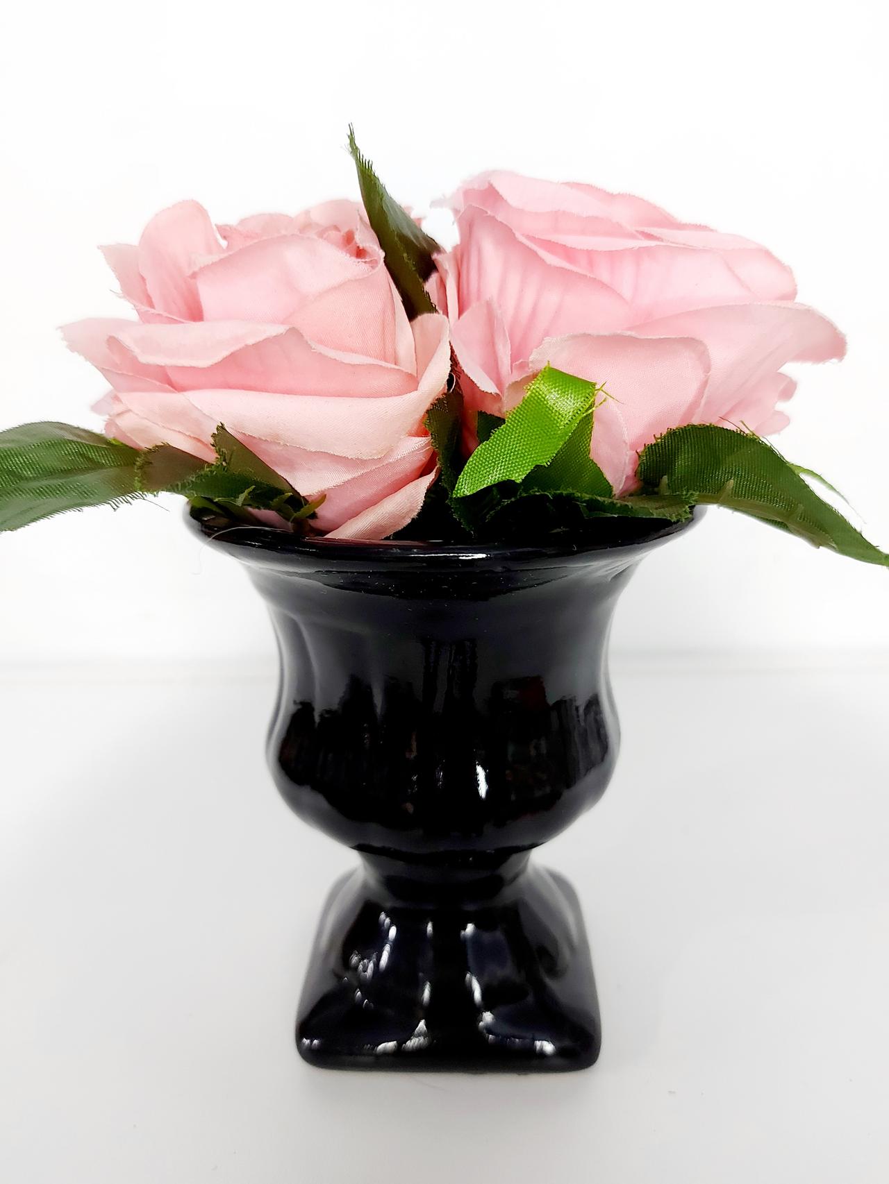Vaso Greguinho Preto - Pegue e Dekore